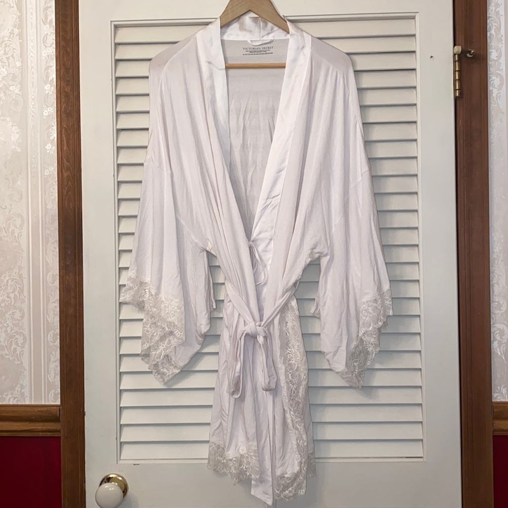 NWT Victoria Secret Bridal White Modal robe XL
